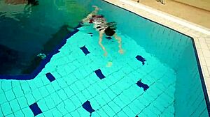 whoa, hot teen marketa dives underwater in bikini... damn!