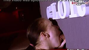 devote teen schlampe takes 2 men anal gangbang in brothel