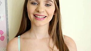Doggystyle Petite Teen Sucks Monster Cock Hardcore