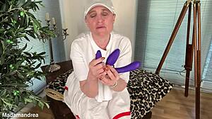 hot mature bbw housewife in crazy outfit fists huge pussy outdoors
