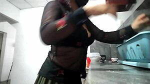 neighbor jerks off peeking at my curvy ass