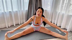 Yoga workout? wait for my buttplug surprise!