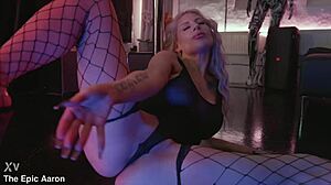 ellidollx rips clothes for epic anal slut striptease