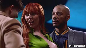 lauren phillips milfy redhead bride dped double penetration by studs