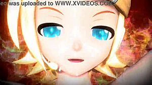 kagamine rin full nude bunny alien goddess with monster curves!!