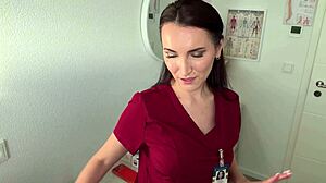 relaxation's gone wild with this wet milf nurse deepthroating