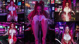 Redhead covered in cum creampie fully clothed