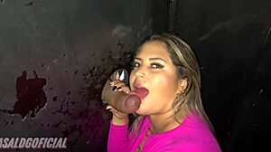 no swingin but my brazilian wife grabs huge cock rides hard begs for mouth cream