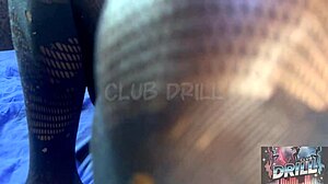 Ebonys wet pussy squirts from daddys baby girl pounding till face drench