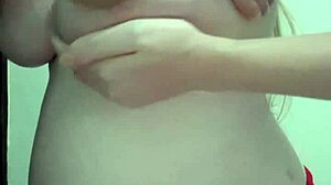 blonde milf wife pregnant tits get creamy massage oil