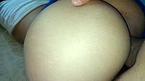 hermanastra culona sneaks in tiny pijama, ends bent over with creampie cum coverage!