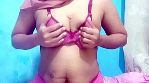 Indonesian Hijab Girl Dildo Masturbation Orgasm!
