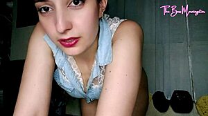 Latina Brunette Slides Cock Into Wet Petite Pussy