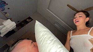 Skinny Blonde Wife Fucked Hard by Young Friend
