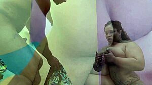 morena bbw's huge ass rides my cock hard till i cum in her mouth