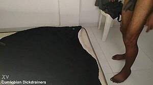 Behind scenes with Halloween fuck doll's monster bbc and big pussy lips