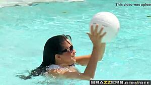 brazzers abella anderson's huge tits bounce in water polo sex for cash 😍🏊‍♀️💦
