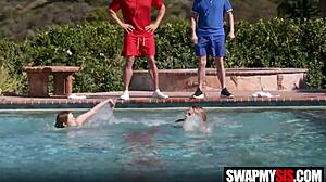 stepdaddies trade tiny teen asses for hard punishment in shocking swap?