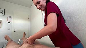 relaxation's gone wild with this wet milf nurse deepthroating