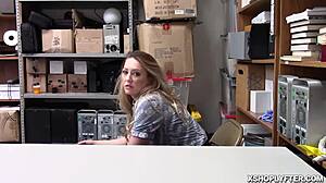 LP officer fucks Adira Allure's hot teen pussy at work