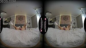 i crave sarah kay's shaved pussy sliding glass dildo vr