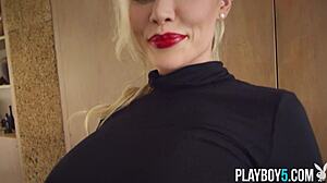 jessa rhodes strips softcore bombshell tease for playboy centerfold