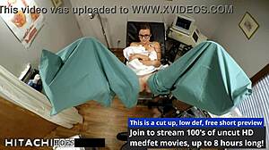 nurse donna leigh forces freshman hitachi wand to massive orgasm!