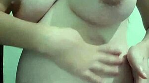 blonde milf wife pregnant tits get creamy massage oil