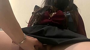 choking makes 18yo college girl wet for rough sex