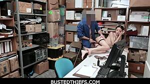 Hey shoplifter teen, ready for that strip search in the lp office, scarlett bloom?