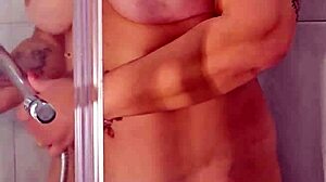 curvy milf shower masturbation screams to orgasm moaning