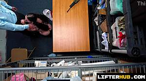 dumb SKATER SLUT caught stealing DILDO by security!!