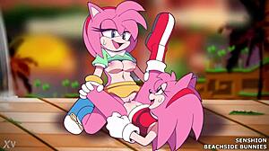 beachside amy rose bunnies grind wet pussies intriguingly