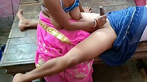 chubby indian bhabhi gets anal creampie with ball licking and cum on ass