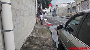 MAMEI UM NEGÃO DOTADO PUBLIC BIG COCK DOGGY WHILE HUBBY FILMS