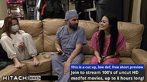 Doctor Tampa Hits Blaires Pierced Pussy With Hitachi Orgasm!