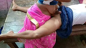 chubby indian bhabhi gets anal creampie with ball licking and cum on ass
