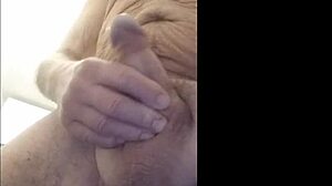 old man shaved and horny at home