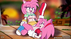 beachside amy rose bunnies grind wet pussies intriguingly