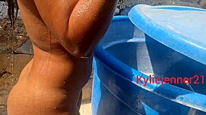 spying on stepdaughter's bath leads to fucking her big beautiful ebony ass?