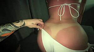 Stepmom wants my hands rubbing her redhead milf ass after beach homemade pov