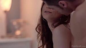 lily glee sucks deep and licks cum off in acting class pov