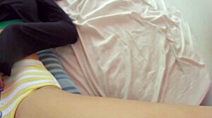 stepdad explores japanese stepdaughter's beautiful pussy intimately