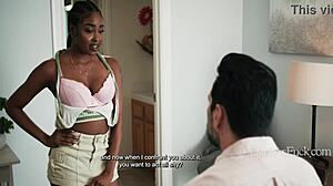 stepdad destiny mira caught spying... wanna join daddy?