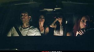 whoa this hot graveyard foursome with milf redhead is wild 🔥👻