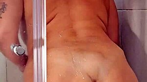 curvy milf shower masturbation screams to orgasm moaning