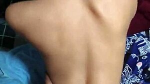 HERMANASTRO POUNDS PETITE 18+ LATINA ASS DOGGY QUICKIE FACIAL