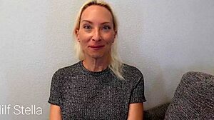 loser cuffed for milf stella's footjob humiliation in three wishes e01