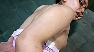 Hot Colombian roommate masturbates shaved pussy in pov dorm then bends for cumshot