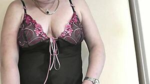 Hairy Pussy Blonde Milf Strips Stockings Heels Fingers Cunt Juicy